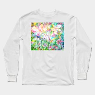 Joyful Flowers by Jan Marvin Long Sleeve T-Shirt